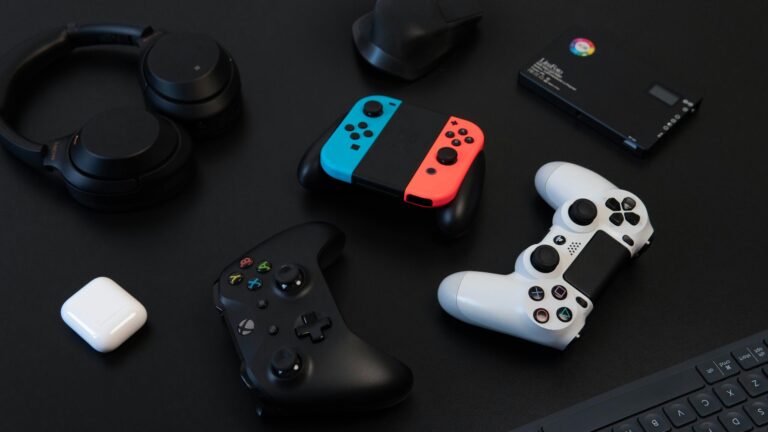 Variety of game devices and controllers